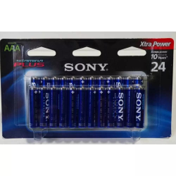 Sony Xtra Power Stamina Plus 24 Pack of AAA Alkaline Batteries