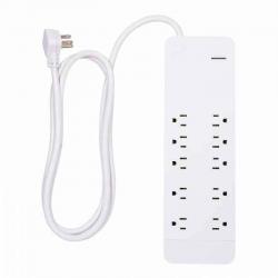 GE Pro 10-Outlet Surge Protector 6ft Extension Cord 2480 Joules 4 Adapter Spaces