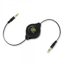 ReTrak 5FT Retractable Auxiliary 3.5 mm Audio Cable