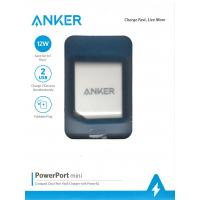 Anker Power Port Mini 12W Dual USB Wall Charger With PowerIQ Foldable Plug