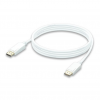 6ft Gold Plated DisplayPort Cable Male to Male PVC White Cord