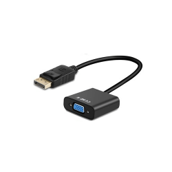 Gold Plated DisplayPort to VGA Adapter, Black