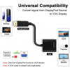 Gold Plated DisplayPort to VGA Adapter, Black