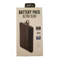 2500mAh Slim Wallet Sized Power Bank Battery Pack For iPhone, Samsung, Android