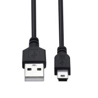 3ft Black Mini USB Charge and Sync Cable