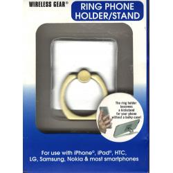 Wireless Gear Ring Phone Stand - Silver