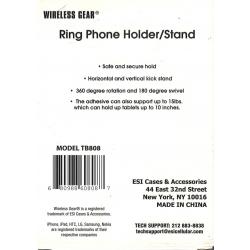 Wireless Gear Ring Phone Stand - Silver