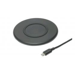 onn. 5W Black Wireless Charging Pad for Apple, Samsung, Google