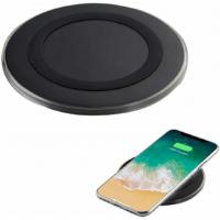 onn. 5W Black Wireless Charging Pad for Apple, Samsung, Google