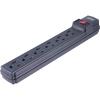 Staples 3' Cord 6-Outlet Power Strip, Black