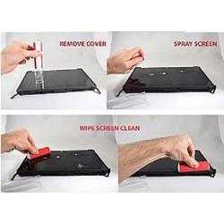 Staples 2-in-1 Spray and Wipe Screen Cleaning Kit in Red