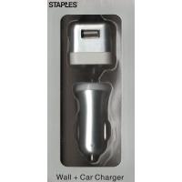 Staples Car Charger + Wall Charger Value Pack