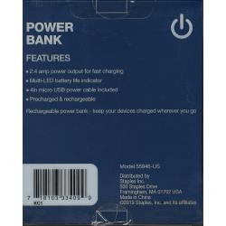 Tech Essentials 5000mAh Power Bank - Blue