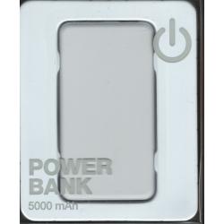 Tech Essentials 5000mAh Power Bank - White