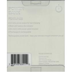 Tech Essentials 5000mAh Power Bank - White