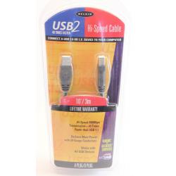 Belkin USB 2.0 High Speed Printer Cable 10' A-Plug/B-Plug