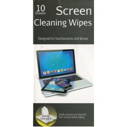 TechBoost 10pk Screen Cleaning Wipes