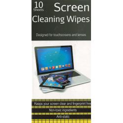 TechBoost 10pk Screen Cleaning Wipes