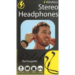 TechBoost Black Stereo Wireless Bluetooth Earbuds