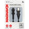 MAGNAVOX 3 Foot Fabric USB Type C to USB Cable