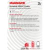 MAGNAVOX 3 Foot Fabric USB Type C to USB Cable
