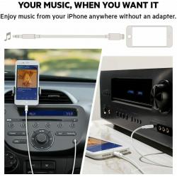 Belkin Aux Cable with Lightning Connector, 3ft Black