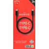 Charge-Only iHip 3 Foot Black PVC USB Type C to Type C Cable