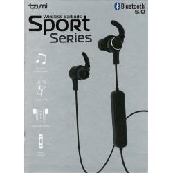 Tzumi 5211HD Bluetooth Sport Series Wireless Magnetic Earbuds Audio & Microphone
