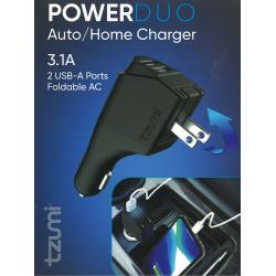 Tzumi Power Duo 2 Port Car/Wall Charger