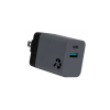 Nimble Eco-Friendly WALLY Mini 20W USB Type C Dual Wall Charger, Gray