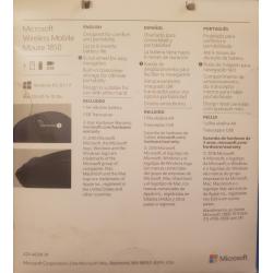 Microsoft Wireless Mobile Mouse 1850 - Red