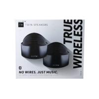 HYPE Black True Wireless Twin Pairing Rechargeable Bluetooth Speakers